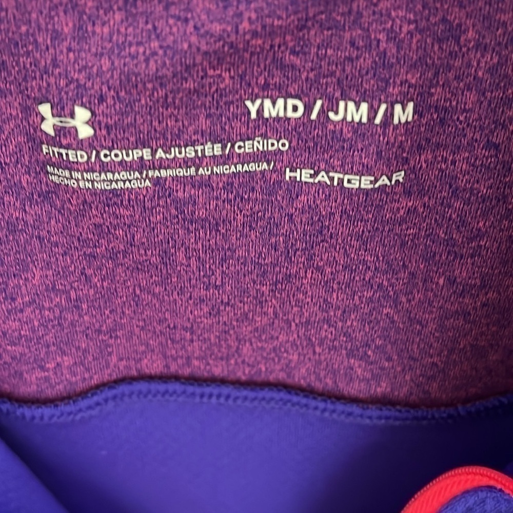 Under Armour Girl’s Purple Quarter Zip Top Size Medium (8) EUC - Picture 3 of 5